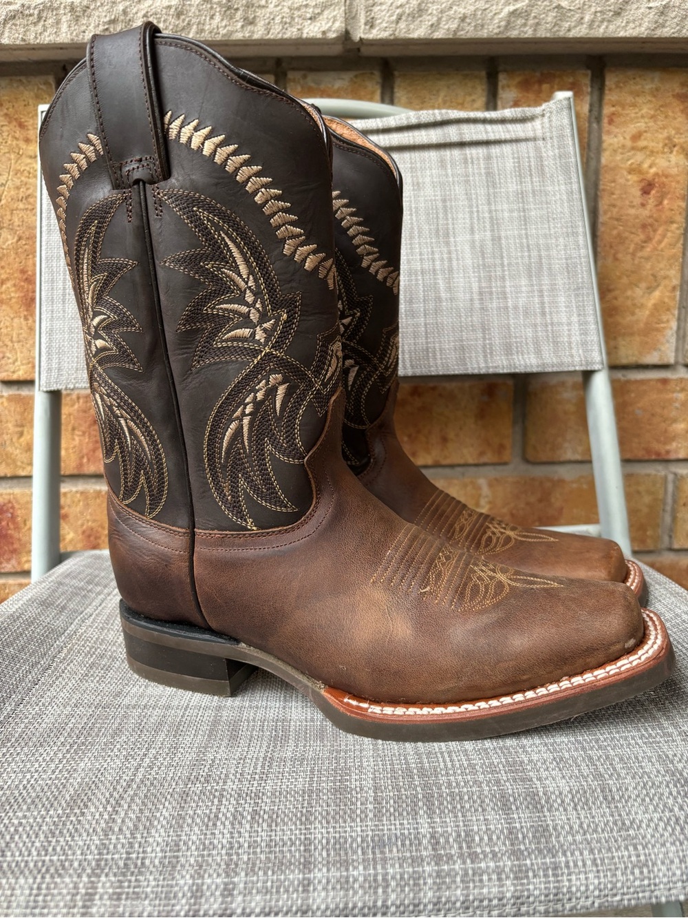 SOTO Men's Square Toe Cowboy Boots